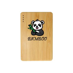 Eco-Friendly Bamboo Wireless Powerbank