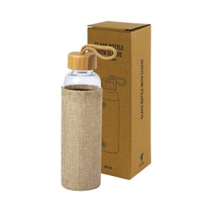 Eco-Friendly Glass Bottle with Protective Sleeve