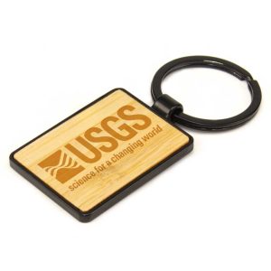 Bamboo Rectangle Keychain