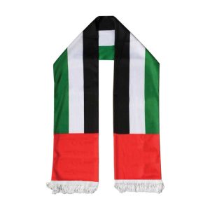 UAE Flag Satin Scarf